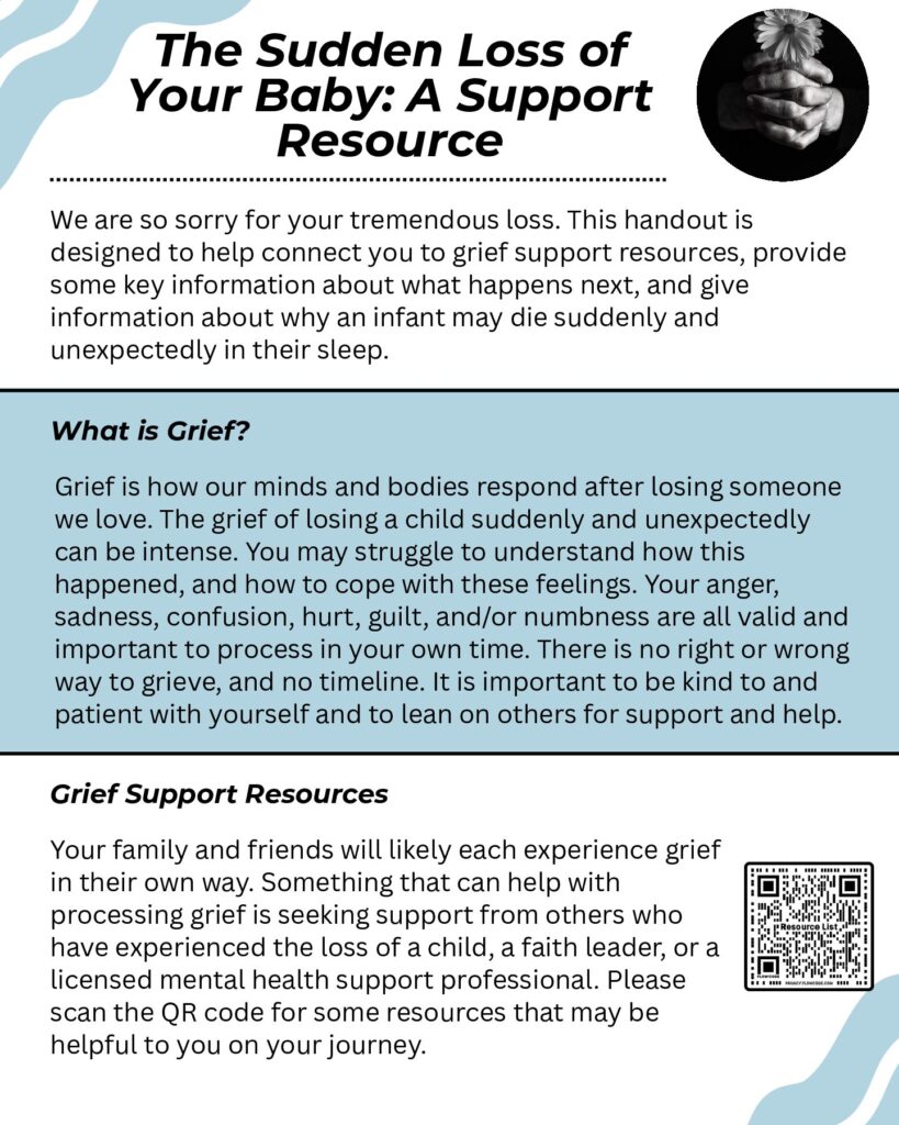 The Sudden Loss of Your Baby: Support Resources and Information